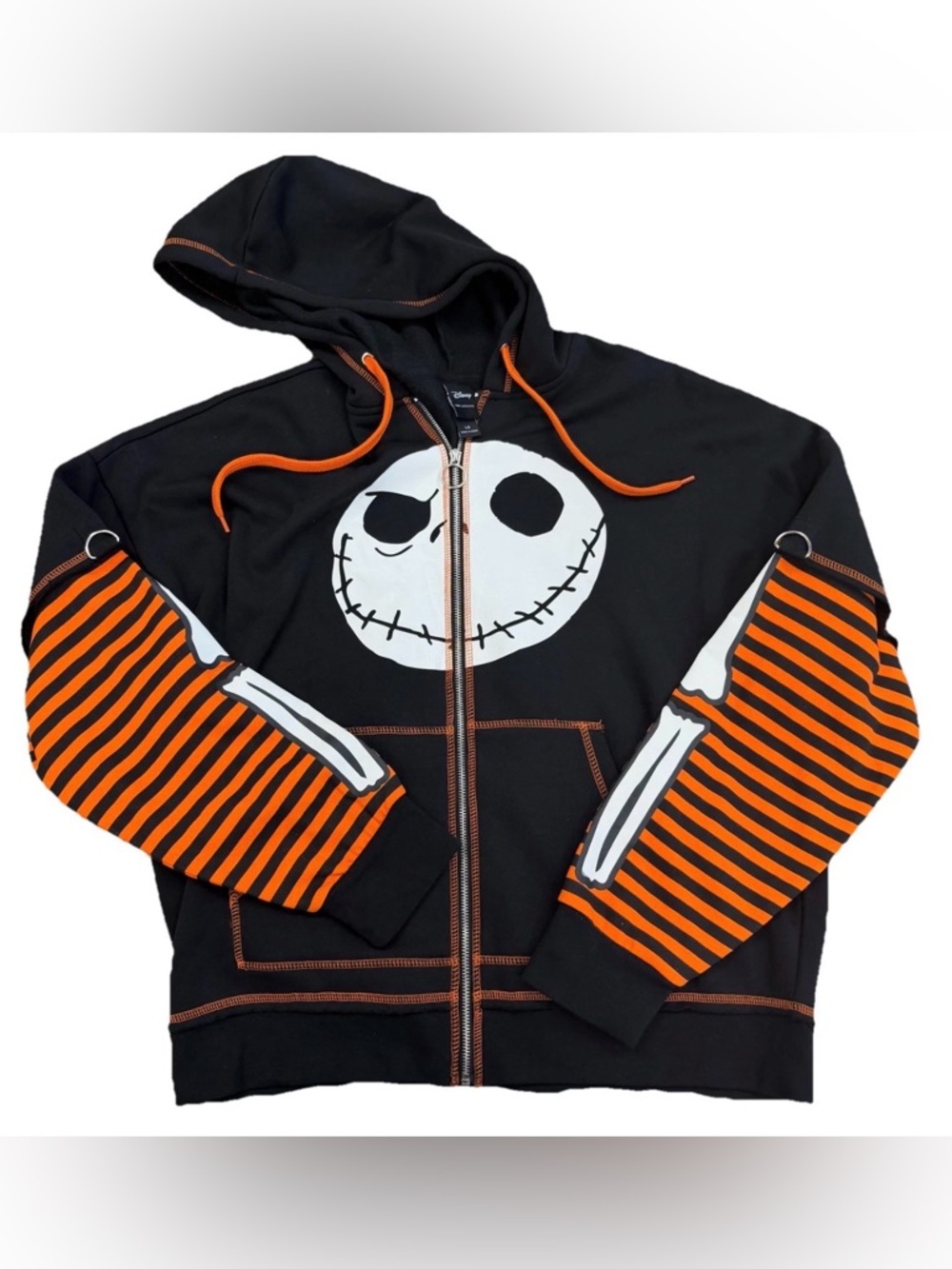 Disney Nightmare Before Christmas Her Universe Hoodie Skellington Twofer L 24x25